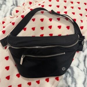 Lululemon Crossbody Bag with Silver Accents